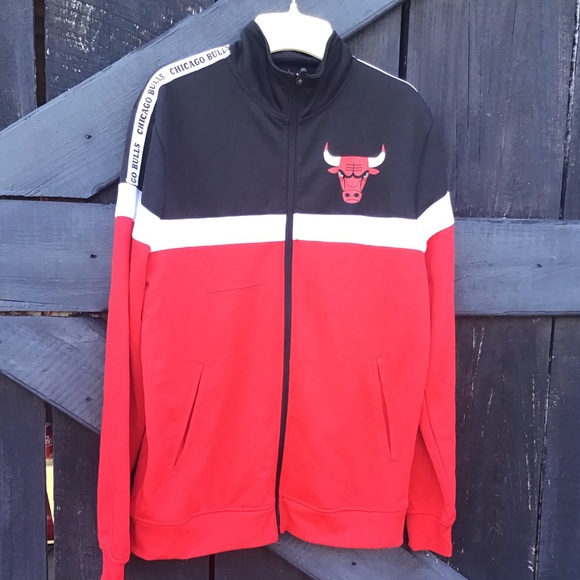 Vintage Other - Men’s Vintage Chicago Bulls Sports Jacket Zip Up Medium Athletic Coat Track Suit